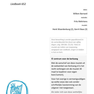 LB 652 Zing Jubilate voor de Heer - uitg. 219-5